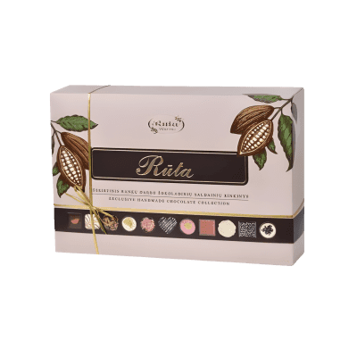 Rankų darbo saldainių rinkinys "Rūta", 450 g.
