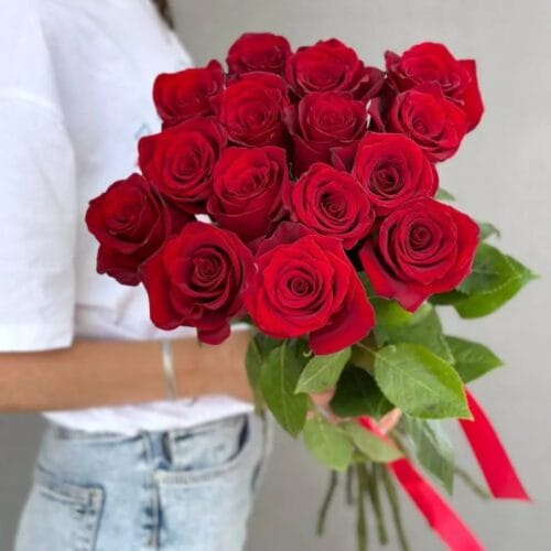 Flowery - Valentino Pasiūlymas: Skintos Raudonos PREMIUM Rožės