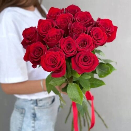 Flowery - Valentino Pasiūlymas: Skintos Raudonos PREMIUM Rožės